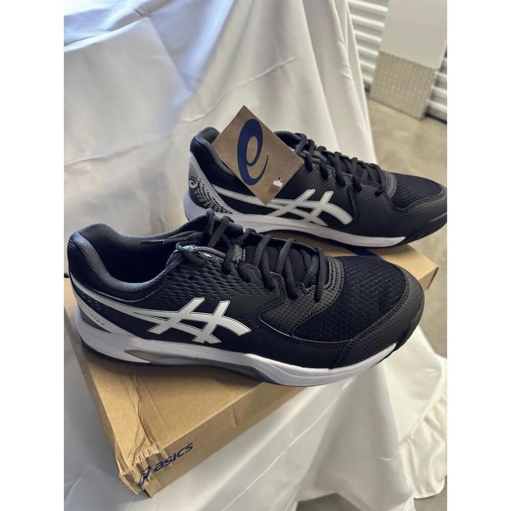 ASICS Men's Black and White Athletic Sneakers